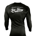 West Coast All Black Rash Guards Long Sleeves #8253 C