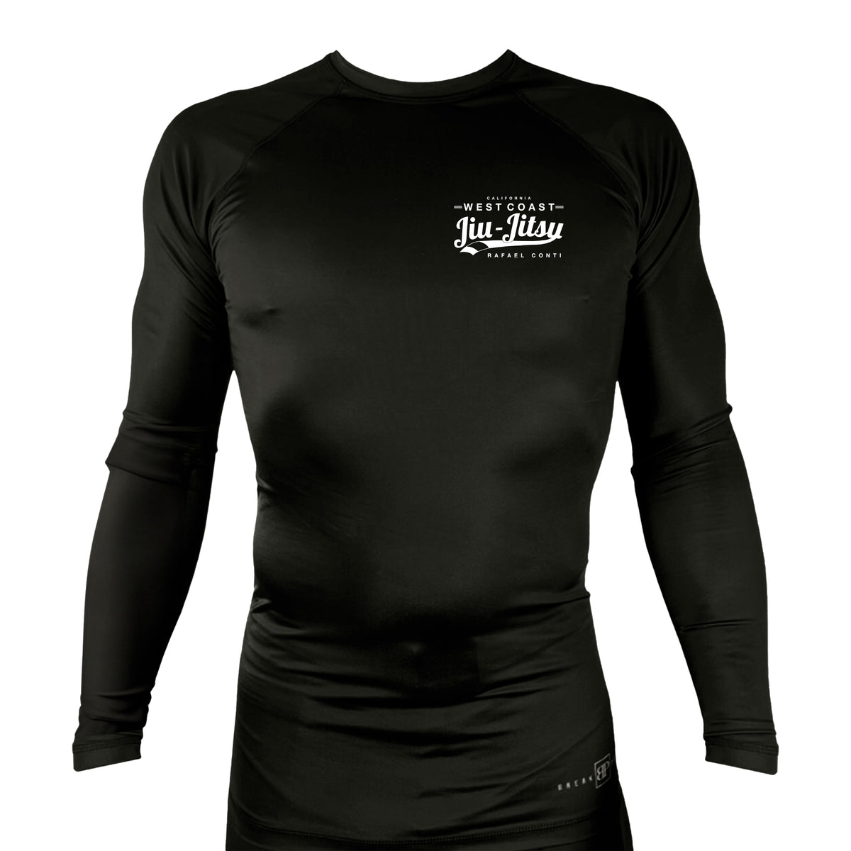 West Coast All Black Rash Guards Long Sleeves #8253 C