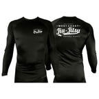West Coast All Black Rash Guards Long Sleeves #8253 C