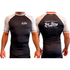 West Coast All Black Ranked Short Sleeve Rash Guards #8253 C