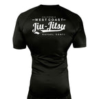 West Coast All Black Rash Guards Short Sleeves #8253 C