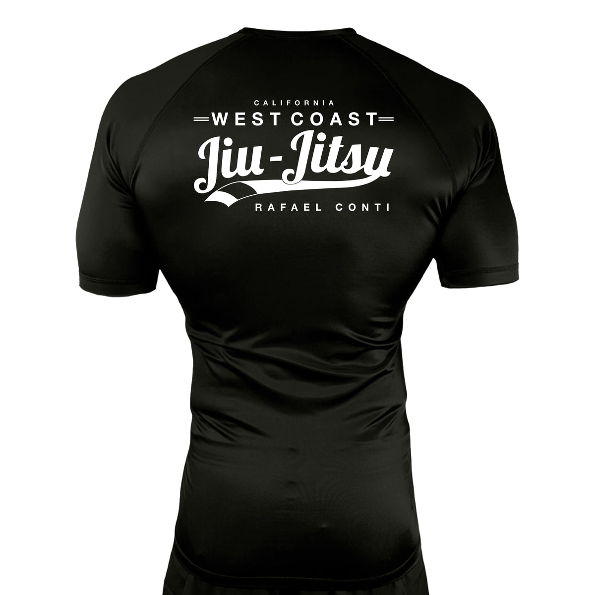 West Coast All Black Rash Guards Short Sleeves #8253 C