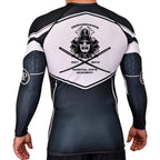 PMAA Academy Rash Guards Black/White #8254 A