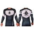 PMAA Academy Rash Guards Black/White #8254 A