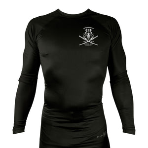 PMAA All Black Rash Guards Long Sleeves #8254 A