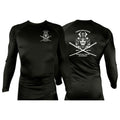 PMAA All Black Rash Guards Long Sleeves #8254 A