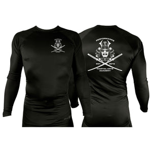 PMAA All Black Rash Guards Long Sleeves #8254 A