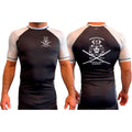 PMAA All Black Ranked Short Sleeve Rash Guards #8254 A