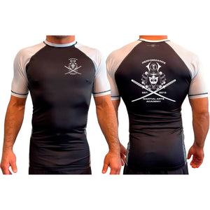 PMAA All Black Ranked Short Sleeve Rash Guards #8254 A