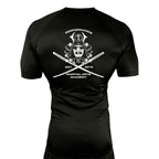 PMAA All Black Rash Guards Short Sleeves #8254 A