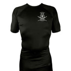 PMAA All Black Rash Guards Short Sleeves #8254 A