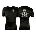 PMAA All Black Rash Guards Short Sleeves #8254 A
