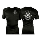 PMAA All Black Rash Guards Short Sleeves #8254 A