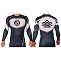 Capitol Martial Arts Academy Rash Guards Black/White #8256 A
