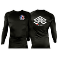 Capitol Martial Arts All Black Custom Rash Guards Long Sleeves #8256 A