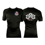 Capitol Martial Arts All Black Custom Rash Guards Short Sleeves #8256 A