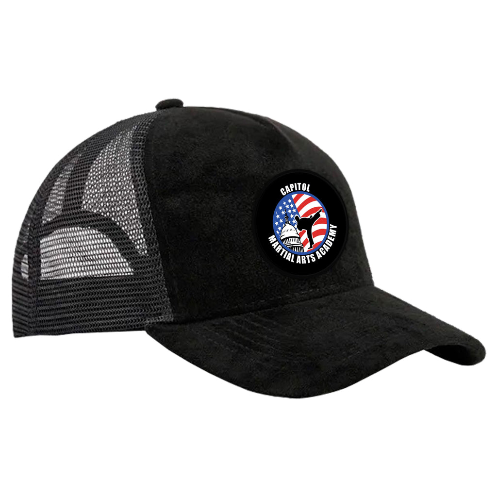 Capitol Martial Arts Suede Trucker Hat #8256 A