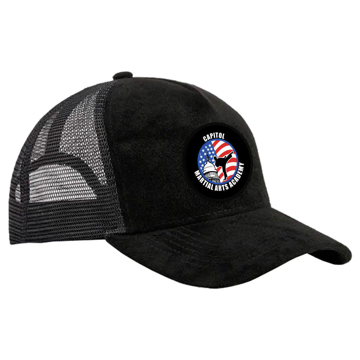 Capitol Martial Arts Suede Trucker Hat #8256 A