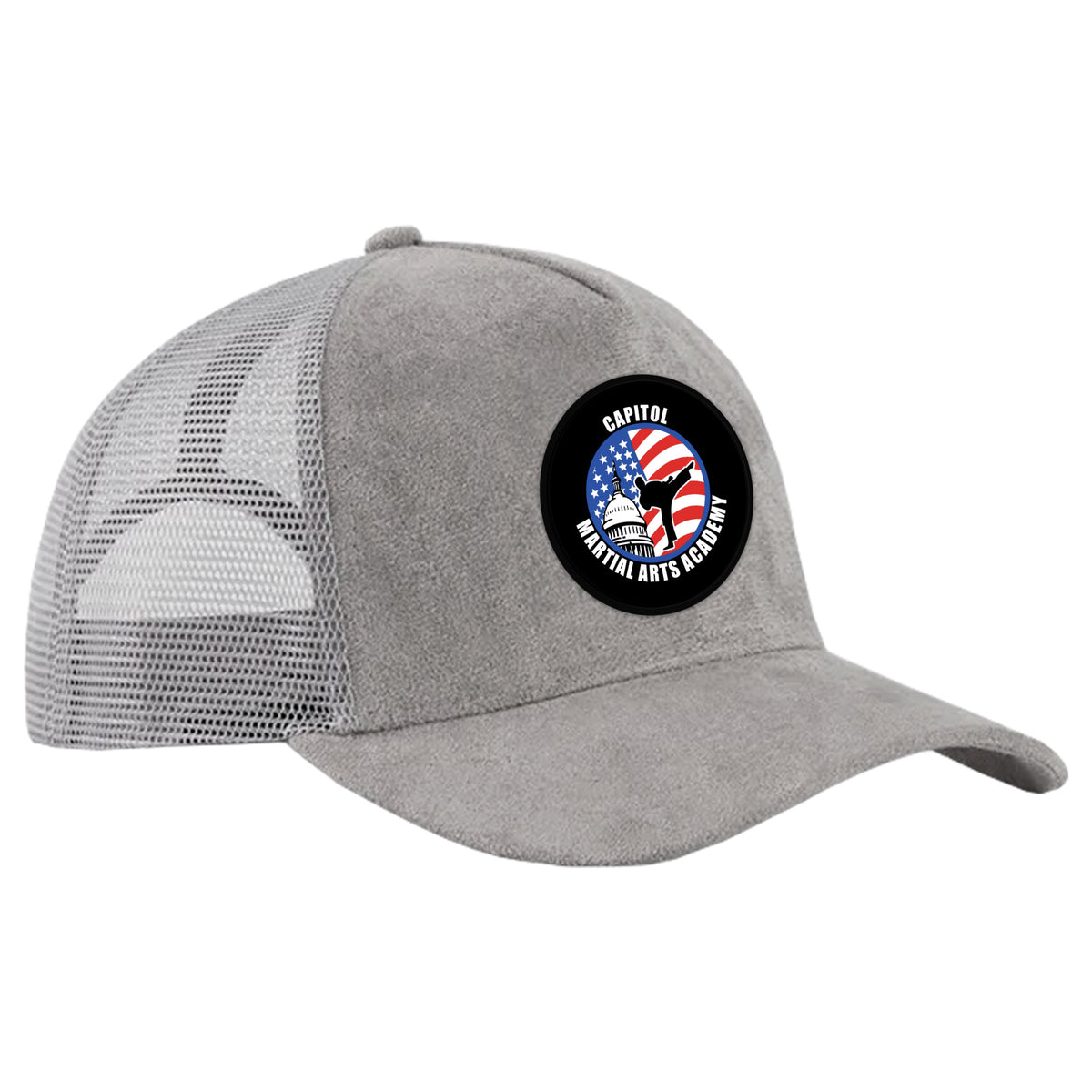 Capitol Martial Arts Suede Trucker Hat #8256 A