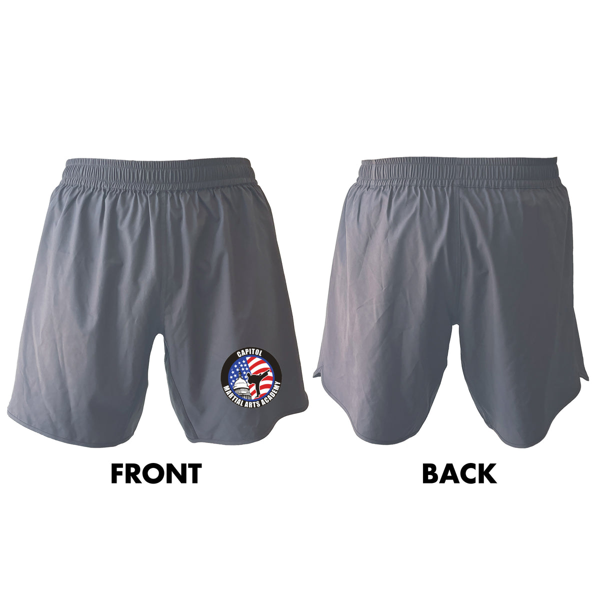 Capitol Martial Arts Custom Grey Shorts 2.0 #8256 A