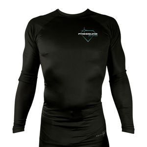 Pressure Jiu Jitsu All Black Rash Guards Long Sleeves #8257 A