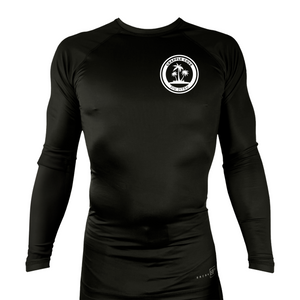 Grapple Cove All Black Rash Guards Long Sleeves #8259 A