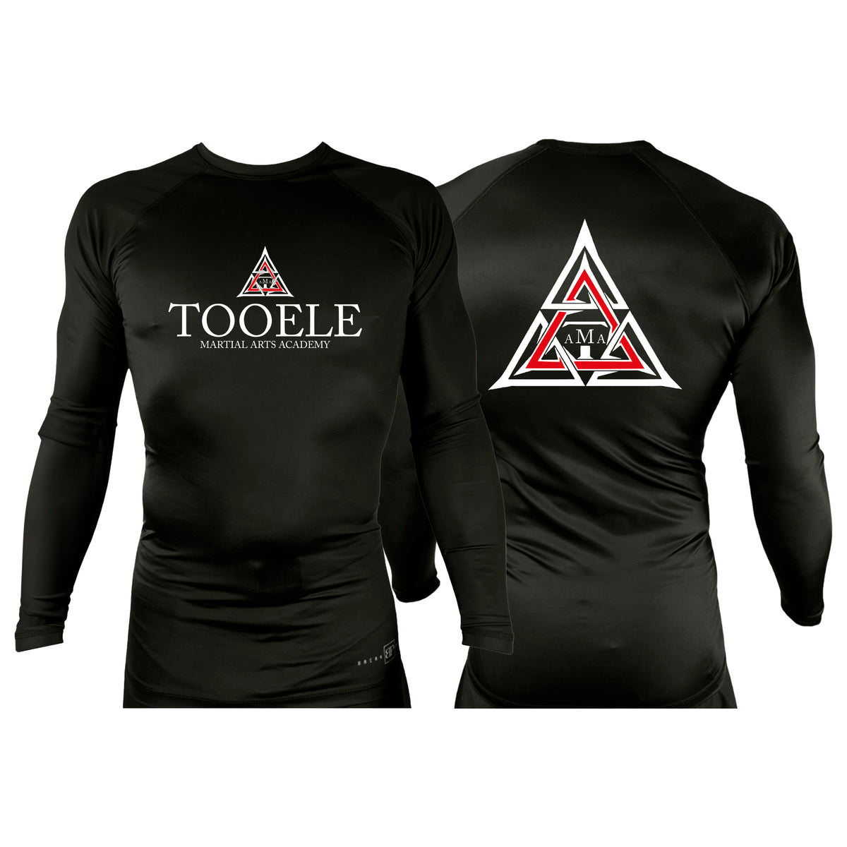 Tooele Martial Arts All Black Rash Guards Long Sleeves #8261 A