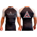 Tooele Martial Arts All Black Ranked Short Sleeve Rash Guards #8261 A
