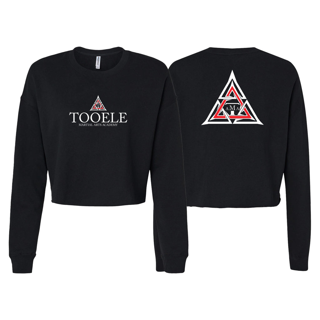 Tooele Martial Arts Women's Cropped Crewneck Sweatshirt #8261 A