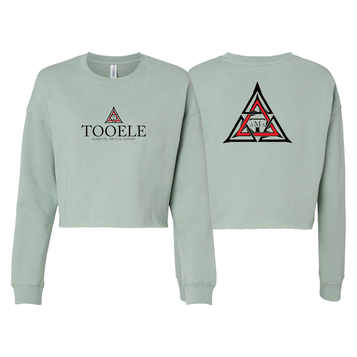 Tooele Martial Arts Women's Cropped Crewneck Sweatshirt #8261 A