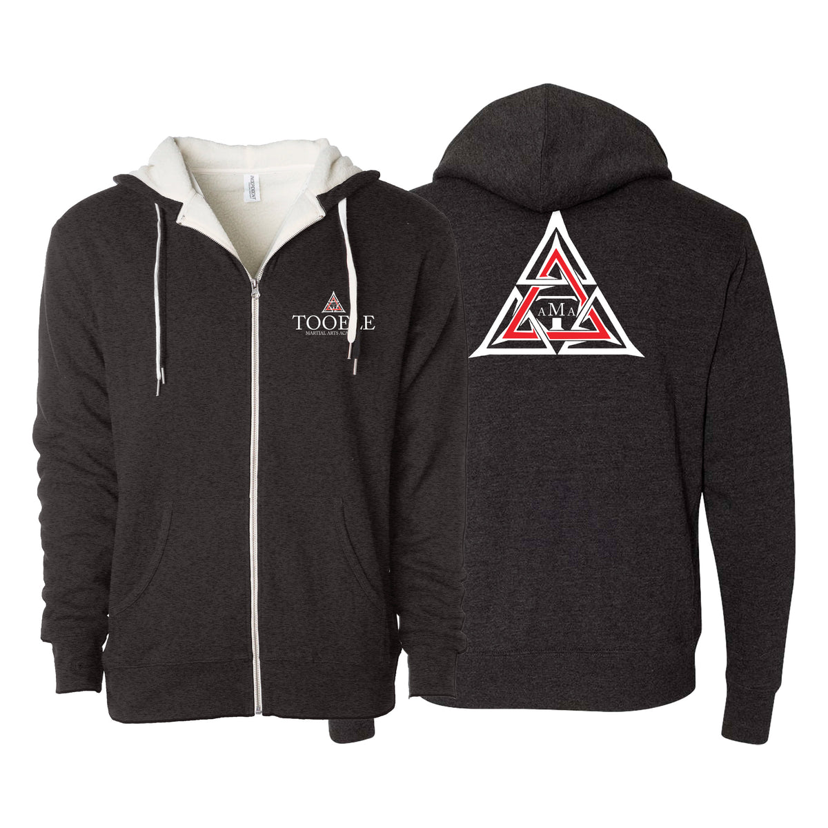 Tooele Martial Arts Sherpa Lined Zip-Up Hoodie #8261 A