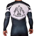 Adapt Jiu-Jitsu Academy Rash Guards Black/White #8262 A