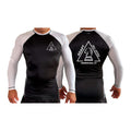 Adapt Jiu-Jitsu All Black Ranked Long Sleeve Rash Guards #8262 A