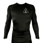 Adapt Jiu-Jitsu All Black Rash Guards Long Sleeves #8262 A