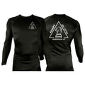 Adapt Jiu-Jitsu All Black Rash Guards Long Sleeves #8262 A