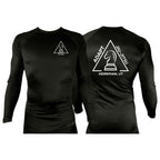Adapt Jiu-Jitsu All Black Rash Guards Long Sleeves #8262 A