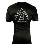 Adapt Jiu-Jitsu All Black Rash Guards Short Sleeves #8262 A