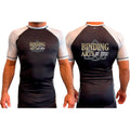 Binding Arts Jiu Jitsu All Black Ranked Short Sleeve Rash Guards #8263 A
