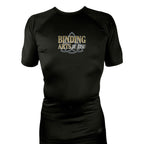 Binding Arts Jiu Jitsu All Black Rash Guards Short Sleeves #8263 A