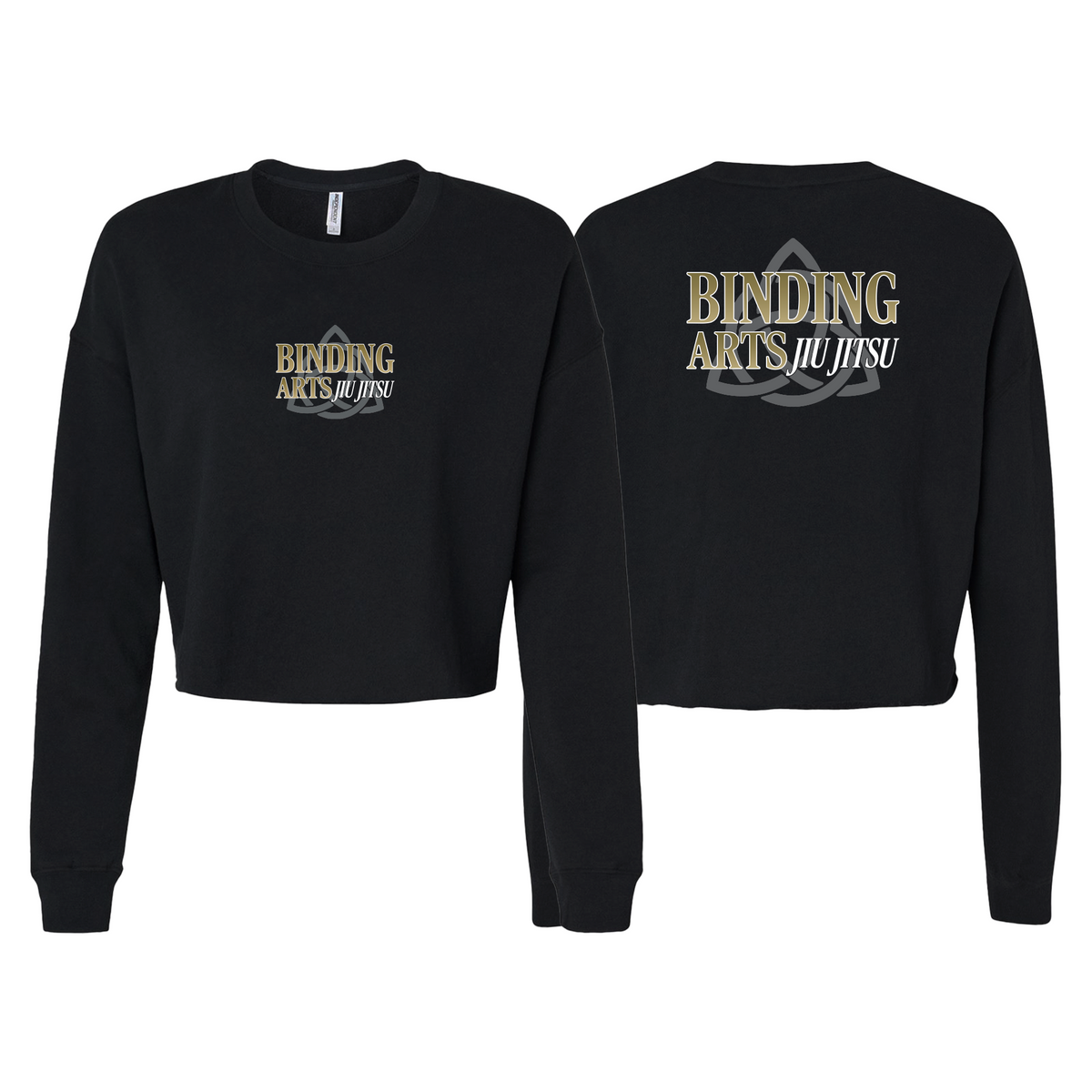 Binding Arts Jiu Jitsu Women's Cropped Crewneck Sweatshirt #8263 A