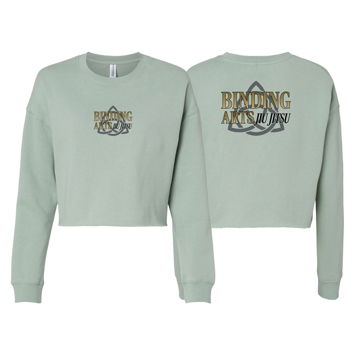 Binding Arts Jiu Jitsu Women's Cropped Crewneck Sweatshirt #8263 A