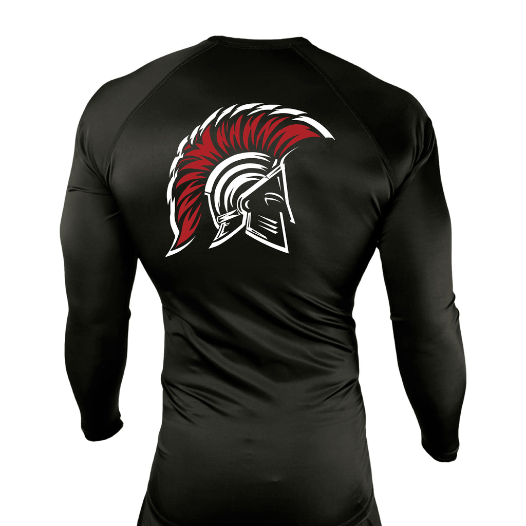 Rogue Jiu Jitsu Academy All Black Rash Guards Long Sleeves #8265 C