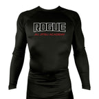 Rogue Jiu Jitsu Academy All Black Rash Guards Long Sleeves #8265 C