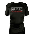 Rogue Jiu Jitsu Academy All Black Rash Guards Short Sleeves #8265 C