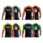 Precision Martial Arts All Black Ranked Short Sleeve Rash Guards #8266 B