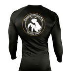 Precision Martial Arts All Black Custom Rash Guards Long Sleeves #8266 B