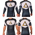 Spring Hill Jiu Jitsu Academy Rash Guards Black/White #8267 A