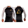 Spring Hill Jiu Jitsu All Black Ranked Long Sleeve Rash Guards #8267 A