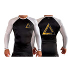 Spring Hill Jiu Jitsu All Black Ranked Long Sleeve Rash Guards #8267 A