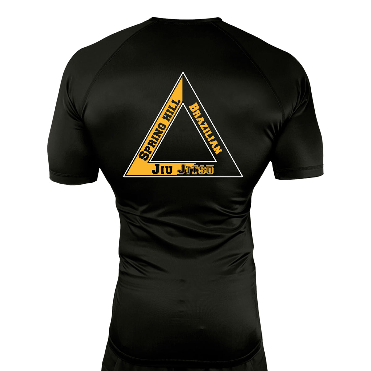 Spring Hill Jiu Jitsu All Black Rash Guards Short Sleeves #8267 A
